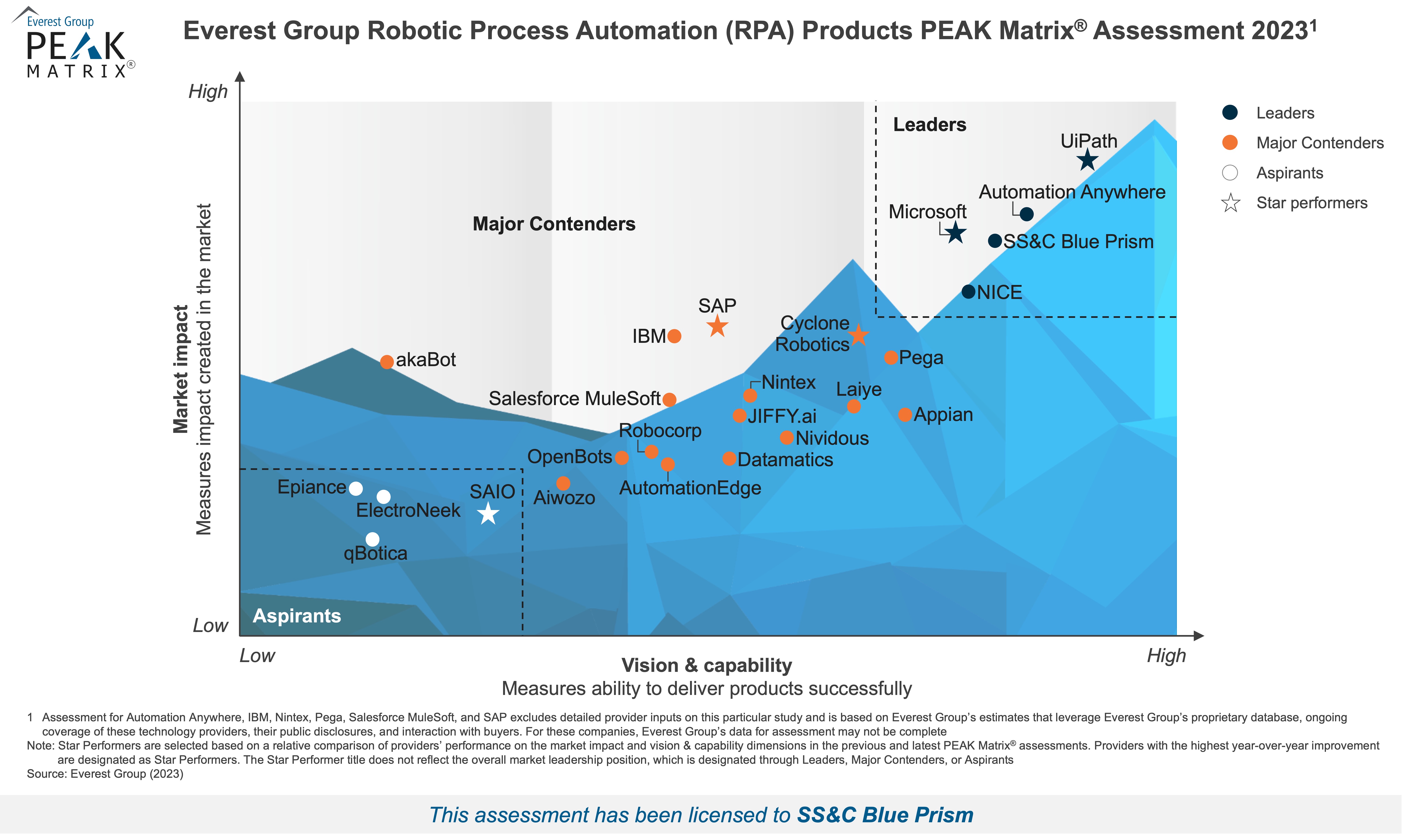 Everest Group Robotic Process Automation PEAK Matrix® Assessment