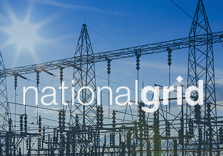 Thumbnail showing powerlines and the National Grid logo