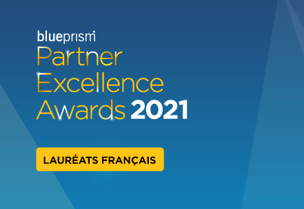 Lauréats français des Blue Prism Partner Excellence Awards 2021